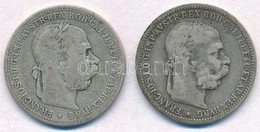 Ausztria 1893. 1K Ag 'Ferenc József' (2x) T:2-,3
Austria 1893. 1 Corona Ag 'Franz Joseph' (2xdiff) C:VF,F - Unclassified