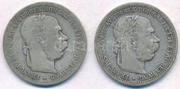 Ausztria 1894-1901. 1K Ag 'Ferenc József' (2xklf) T:2-
Austria 1894-1901. 1 Corona Ag 'Franz Joseph' (2xdiff) C:VF - Non Classés