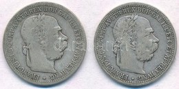 Ausztria 1894-1901. 1K Ag 'Ferenc József' (2xklf) T:2-
Austria 1894-1901. 1 Corona Ag 'Franz Joseph' (2xdiff) C:VF - Unclassified