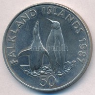 Falkland-szigetek 1987. 50p Cu-Ni 'Királypingvinek' T:1,1-
Falkland Islands 1987. 50 Pence Cu-Ni 'King Pengiuns' C:UNC,A - Non Classificati