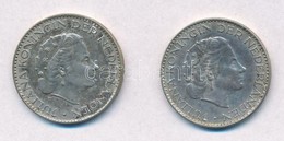 Hollandia 1957. 1G Ag 'Julianna' (2x) T:2
Netherlands 1957. 1 Gulden 'Juliana' (2x) C:XF - Unclassified