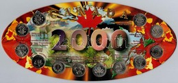 Kanada 2000. 25c Ni (12xklf) Karton Díszcsomagolásban T:1,1- 
Canada 2000. 25 Cents Ni (12xdiff) In Cardboard Packaging  - Unclassified