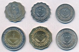 Líbia ~1960-2000. 20m-1/4D (6xklf) T:1-,2
Libya ~1960-2000. 20 Milliemes - 1/4 Dinar (6xdiff) C:AU,XF - Unclassified