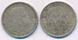 Románia 1942. 200L Ag (2x) T:2,2- 
Romania 1942. 200 Lei Ag (2x) C:XF,VF - Unclassified