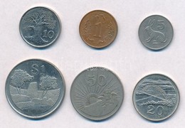Zimbabwe 1980-1996. 1c-1$ (6xklf) T:2
Zimbabwe 1980-1996. 1 Cent - 1 Dollar (6xdiff) C:XF - Non Classificati