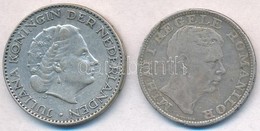 Vegyes: Hollandia 1955. 1G Ag 'Julianna' + Románia 1942. 200L Ag T:2,2-
Mixed: Netherlands 1955. 1 Gulden Ag 'Juliana' + - Unclassified