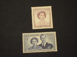 NUOVA ZELANDA - 1953 VISITA REALI 2 VALORI - NUOVI(++) - Unused Stamps