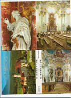 WIESKIRCHE OBERBAYEM LOT DE 4 CARTES NON ECRITES - Weilheim