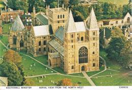 SOUTHWELL MINSTER - Aerial View From The North West - 2 Scans - Otros & Sin Clasificación