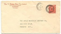 Canada 1932 UX44 Postal Envelope Toronto & North Bay R.P.O. Postmark - 1903-1954 Reyes