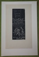 Ex-libris Illustré Hongrie XXème - RETHY ISTVAN KONYVE - Bookplates