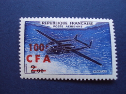 C.F.A. Réunion -PA. N° 58   -  Neuf    - Côte     7.70  Net      2.50 - Aéreo