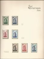 Europa CEPT, Collezione Completa Dal 1956 Al 1973 + Minifogli, Montata In Album: Fogli Bolaffi In Due Raccoglitori. - Verzamelingen