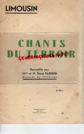 LIMOUSIN-CHANTS DU TERROIR -MME ET RENE FARNIER-MAJORAL FELIBRIGE-PIERRE CLAIRAC AURILLAC-LA BERGERE AUX CHAMPS-NOEL-GUI - Limousin