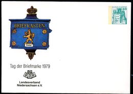 Bund PU110 C1/008 Privat-Umschlag BRIEFKASTEN HESSEN 1865 LV Niedersachsen 1979 - Enveloppes Privées - Neuves