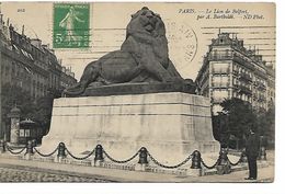 75  PARIS   STATUE  LE LION DE BELFORT ND - Statues