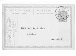 AARSCHOT CARTE DE CORRESPONDANCE NOTAIRE VERLINDEN - Aarschot