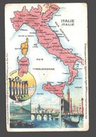Mappa Italia - Carta Pubblicitaria Amido Remy - Stijfsel / Amidon Remy Reclame / Publicité - Unclassified