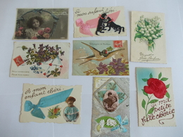 Delcampe - Lot De 8 Cartes Diverses - 5 - 99 Karten