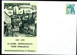 Bund PU110 C2/002 Privat-Umschlag ZEPPELIN ÜBER PIRMASENS 1979 - Sobres Privados - Nuevos