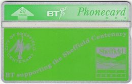 United Kingdom - BTI-056, Sheffield Centenary, 5/93, 2000ex, Mint - BT Emissions Internes