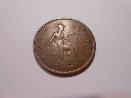 Grossbritannien  Half Penny  1929  King Georg V - LV Ss - C. 1/2 Penny