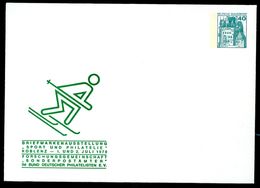 Bund PU110 D2/014 Privat-Umschlag SKILÄUFER KOBLENZ 1978 - Enveloppes Privées - Neuves