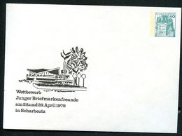 Bund PU110 D2/028a Privat-Umschlag STADTHALLE SCHARBEUTZ 1979 - Enveloppes Privées - Neuves