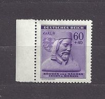 Bohemia & Moravia Böhmen Und Mähren 1943 MH * Mi 114 Sc B15 Karel IV. Winter Relief. Winterhilfswerk. - Unused Stamps