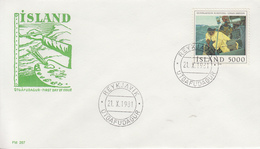 Enveloppe   FDC  1er  Jour     ISLANDE    Oeuvre  De  Gunnlaugur  SCHEVING   1981 - FDC