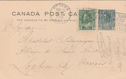 Canada Entier Postal Pour La Belgique 1926 - 1903-1954 Rois