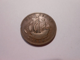 Grossbritannien  Half Penny  1938  King Georg Vl - LV Ss - C. 1/2 Penny