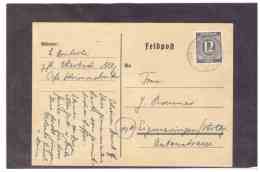 DE1994   -    WERTACH 16.2.1947        /       EINE FELDPOST-POSTKARTE BENUTZT - Lettres & Documents