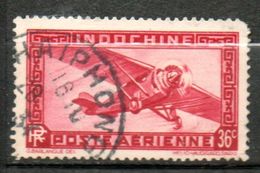 INDOCHINE  PAérienne36c Rose Carminé 1933-38 N° 8 - Posta Aerea