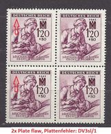 Bohemia & Moravia Böhmen Und Mähren 1942 MNH ** Mi 112 Sc B14 Red Cross III Rote Kreuz III German Occupation. Plate Flaw - Unused Stamps