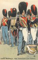 UNIFORME - GARDE IMPERIALE - 1854 - GENDARMERIE à PIED - TAMBOUR- MAURICE TOUSSAINT - ILLUSTRATEUR - Police - Gendarmerie