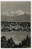 GENEVE    LE  MONT  BLANC  ET  LE  COTEAU DE  COLOGNY         (VIAGGIATA) - Cologny