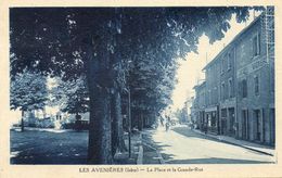 CPA - Les AVENIERES (38) - Aspect De La Place Et De La Grande-Rue En 1947 - Les Avenières