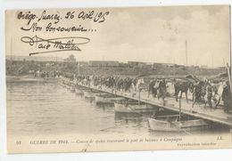 Oise - 60 - Compiègne - Convoi De Saphis Traversant Le Pont De Bateaux Guerre De 1914 écrite De Diego Suarez 1915 - Compiegne