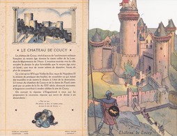 Menu Publicitaire Champagne Charles Heidsieck Reims Château De Coucy Départ Pour La Chasse Chasse à Courre (2 Scans) - Menus