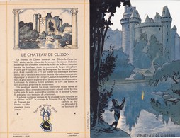Menu Publicitaire Champagne Charles Heidsieck Reims Château De Clisson Le Tournoi Jeux Equestres (2 Scans) - Menus
