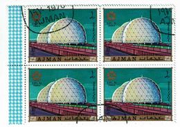 Ajman , 1970 , Expo 70 , Osaka , Japan , 4 Stamps Block - 1970 – Osaka (Giappone)