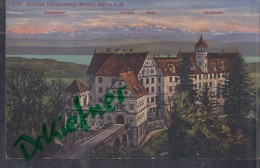 Schloss Heiligenberg, Mit Alpenpanorama, Um 1910 - Markdorf