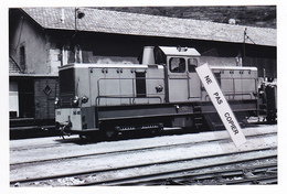 PHOTO Train Wagon Locotracteur Des CFD 040-003 RETIRAGE RECENT D'après NEGATIF ORIGINAL Des Années 60 - Treinen