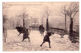 Delcampe - 0579 - Paris - Bataille De Neige Sur La Butte Montmartre - G.C.A. à Paris - N°609 - - Paris (18)