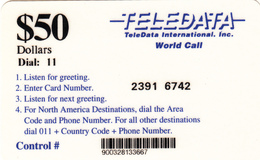 United States Forces Overseas Phonecard $50 Remote Memory (Fine Used) - Other & Unclassified