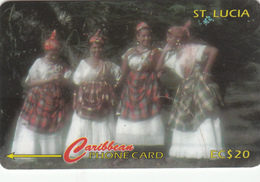 St Lucia GPT Phonecard  (Fine Used) Code 96CSLA - St. Vincent & The Grenadines