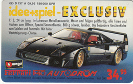 Germany Phonecard- Ferrari F40  - Superb Used - A + AD-Series : Werbekarten Der Dt. Telekom AG