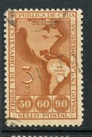 Cuba 1944 3 Cent Map Issue  #393 - Oblitérés