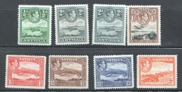 ANTIGUA   George VI * Definitives  SG 98-103, 105, 101a  UM - MNH - 1858-1960 Colonia Britannica